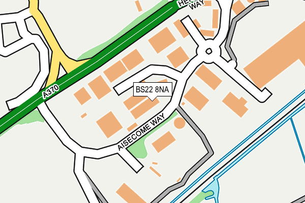BS22 8NA map - OS OpenMap – Local (Ordnance Survey)