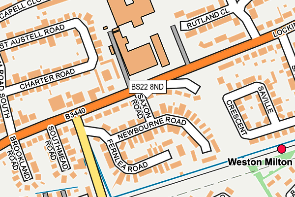 BS22 8ND map - OS OpenMap – Local (Ordnance Survey)