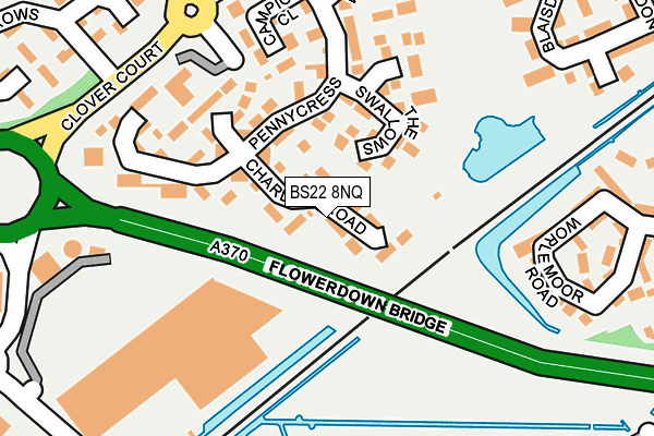 BS22 8NQ map - OS OpenMap – Local (Ordnance Survey)