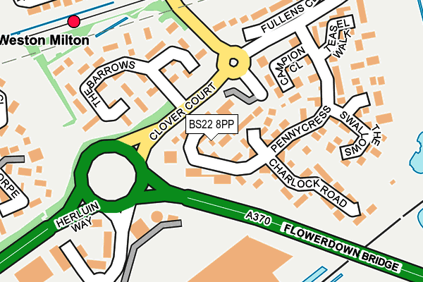 BS22 8PP map - OS OpenMap – Local (Ordnance Survey)