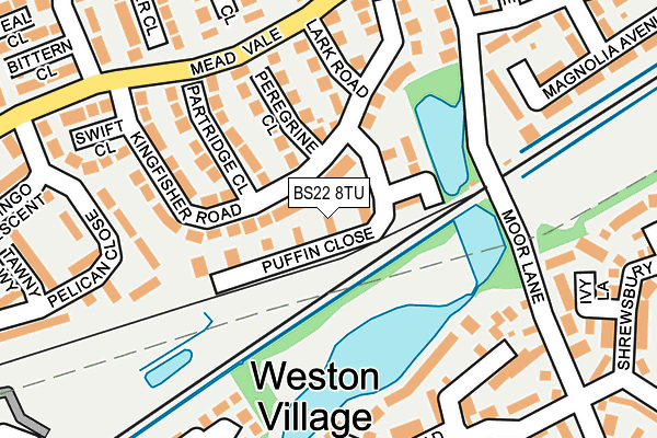 BS22 8TU map - OS OpenMap – Local (Ordnance Survey)