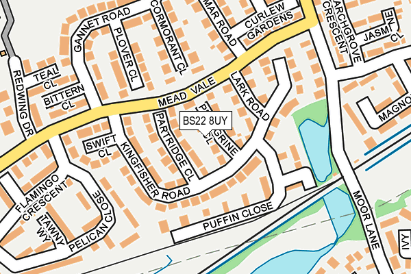 BS22 8UY map - OS OpenMap – Local (Ordnance Survey)