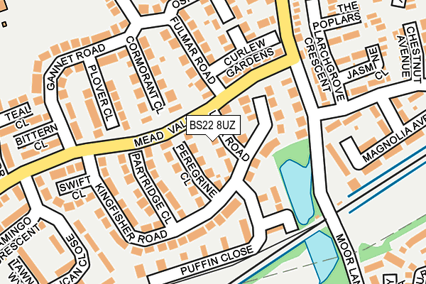 BS22 8UZ map - OS OpenMap – Local (Ordnance Survey)