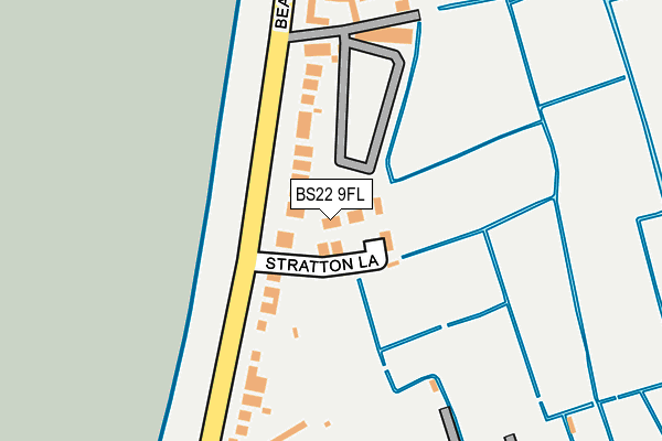 BS22 9FL map - OS OpenMap – Local (Ordnance Survey)