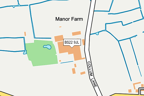 BS22 9JL map - OS OpenMap – Local (Ordnance Survey)