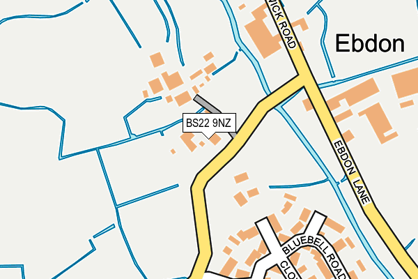 BS22 9NZ map - OS OpenMap – Local (Ordnance Survey)