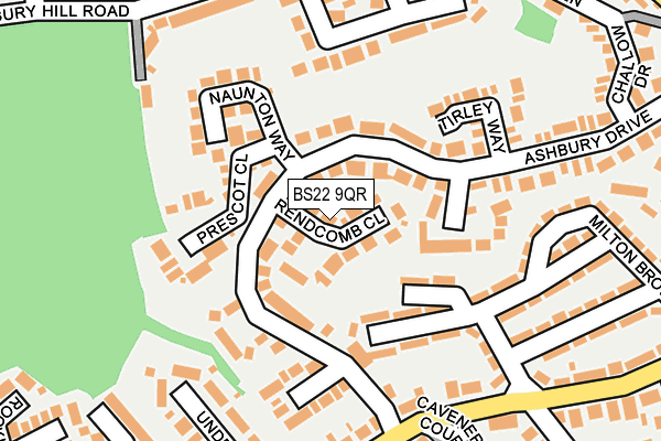 BS22 9QR map - OS OpenMap – Local (Ordnance Survey)