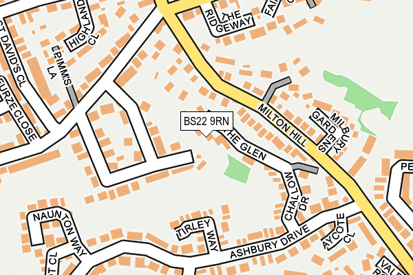 BS22 9RN map - OS OpenMap – Local (Ordnance Survey)