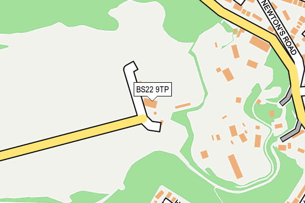 BS22 9TP map - OS OpenMap – Local (Ordnance Survey)