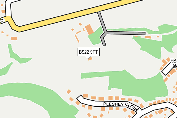 BS22 9TT map - OS OpenMap – Local (Ordnance Survey)