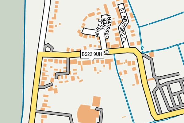 BS22 9UH map - OS OpenMap – Local (Ordnance Survey)