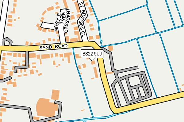 BS22 9UJ map - OS OpenMap – Local (Ordnance Survey)