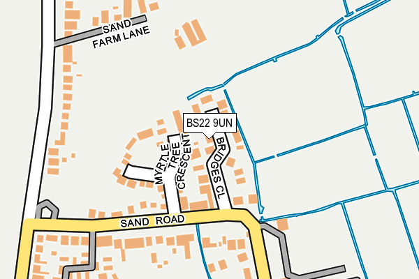 BS22 9UN map - OS OpenMap – Local (Ordnance Survey)