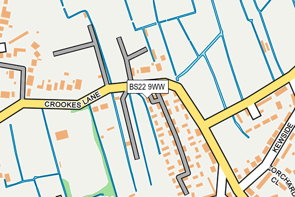 BS22 9WW map - OS OpenMap – Local (Ordnance Survey)