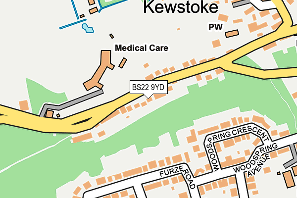 Map of THE NEW CASTLE KEWSTOKE LIMITED at local scale
