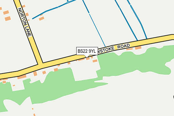 BS22 9YL map - OS OpenMap – Local (Ordnance Survey)