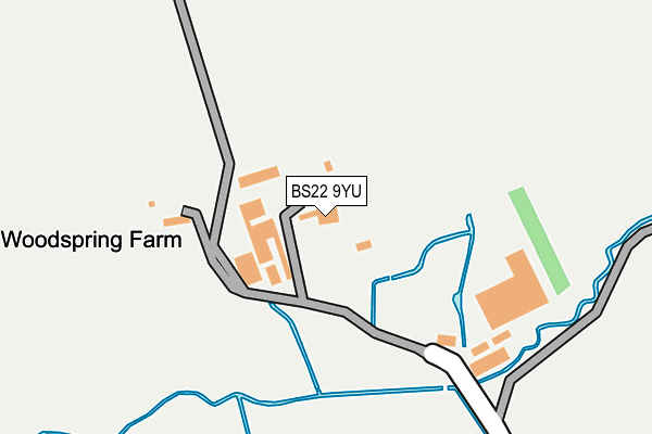 BS22 9YU map - OS OpenMap – Local (Ordnance Survey)