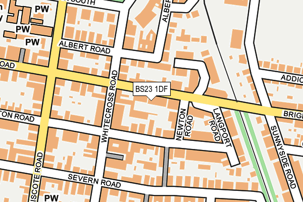 BS23 1DF map - OS OpenMap – Local (Ordnance Survey)
