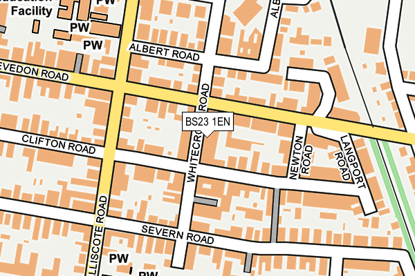 BS23 1EN map - OS OpenMap – Local (Ordnance Survey)