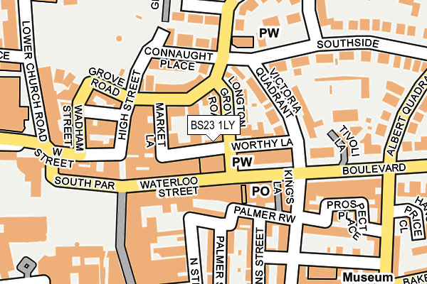 BS23 1LY map - OS OpenMap – Local (Ordnance Survey)