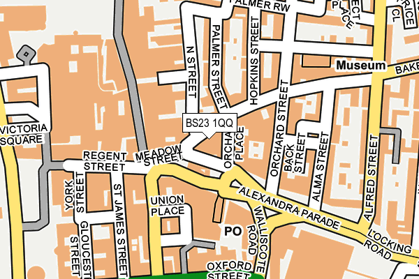 BS23 1QQ map - OS OpenMap – Local (Ordnance Survey)