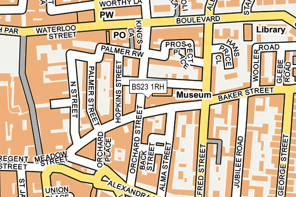 BS23 1RH map - OS OpenMap – Local (Ordnance Survey)