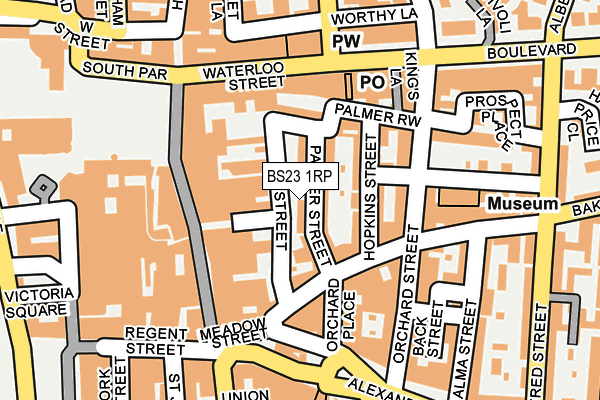 BS23 1RP map - OS OpenMap – Local (Ordnance Survey)