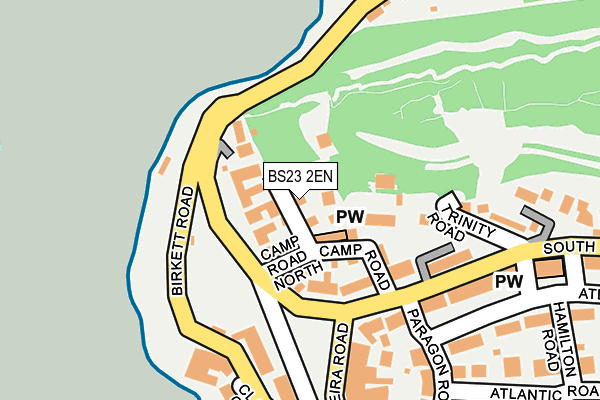BS23 2EN map - OS OpenMap – Local (Ordnance Survey)
