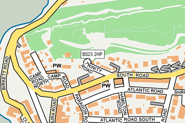 BS23 2HP map - OS OpenMap – Local (Ordnance Survey)
