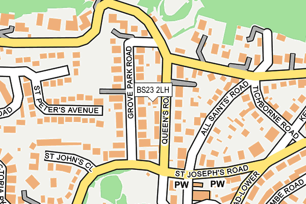 BS23 2LH map - OS OpenMap – Local (Ordnance Survey)