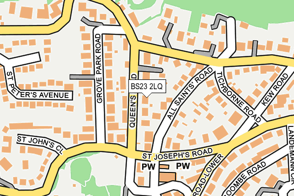 BS23 2LQ map - OS OpenMap – Local (Ordnance Survey)