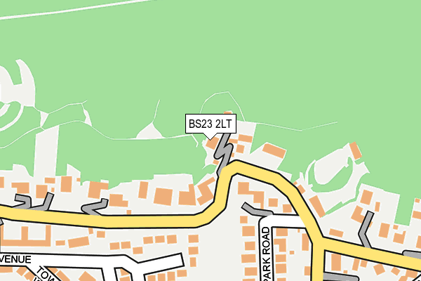 BS23 2LT map - OS OpenMap – Local (Ordnance Survey)