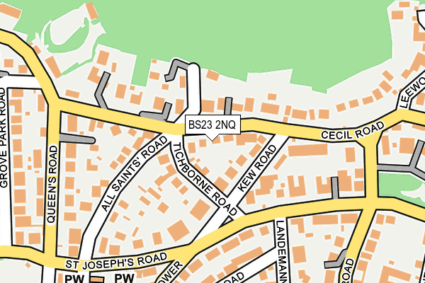 BS23 2NQ map - OS OpenMap – Local (Ordnance Survey)