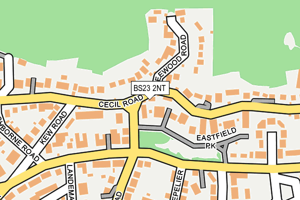 BS23 2NT map - OS OpenMap – Local (Ordnance Survey)