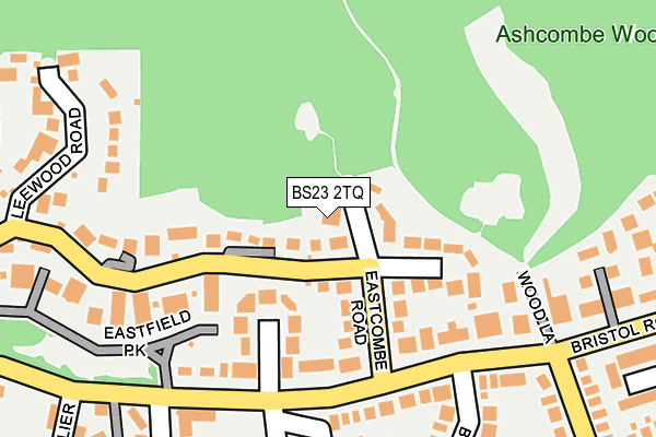 BS23 2TQ map - OS OpenMap – Local (Ordnance Survey)