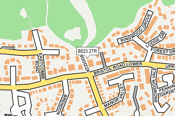 BS23 2TR map - OS OpenMap – Local (Ordnance Survey)