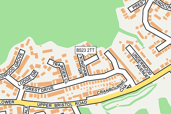 BS23 2TT map - OS OpenMap – Local (Ordnance Survey)