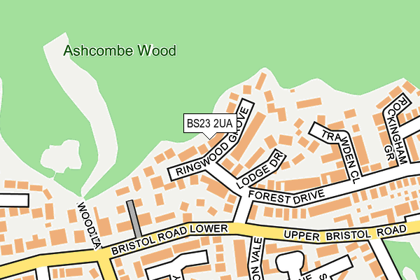 BS23 2UA map - OS OpenMap – Local (Ordnance Survey)