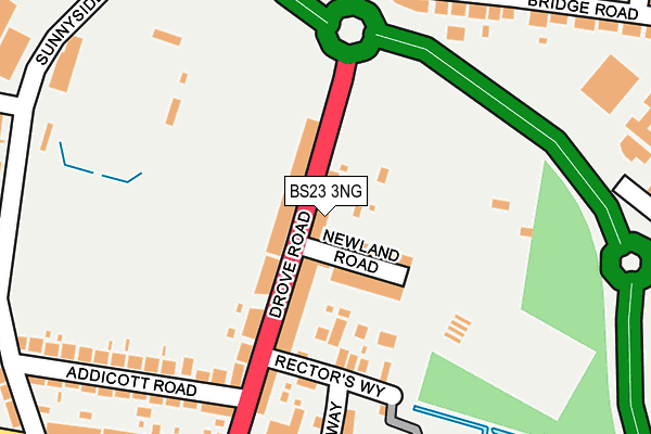 BS23 3NG map - OS OpenMap – Local (Ordnance Survey)