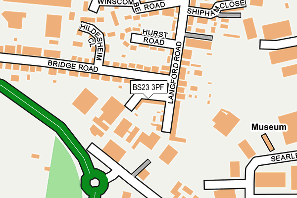 BS23 3PF map - OS OpenMap – Local (Ordnance Survey)