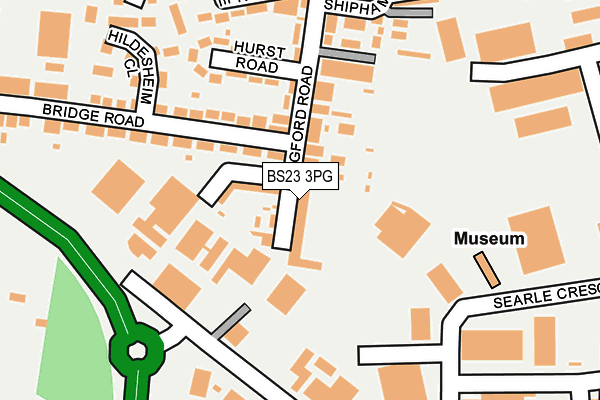 BS23 3PG map - OS OpenMap – Local (Ordnance Survey)