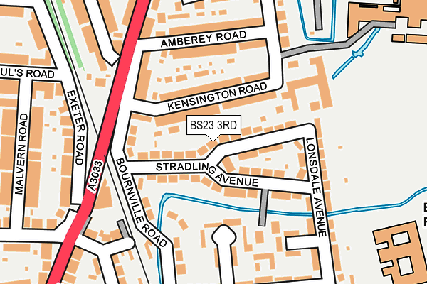 BS23 3RD map - OS OpenMap – Local (Ordnance Survey)