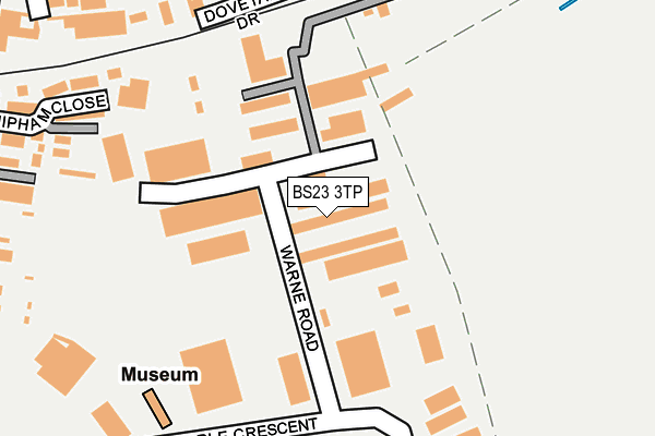 BS23 3TP map - OS OpenMap – Local (Ordnance Survey)