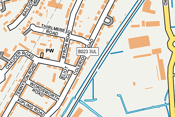BS23 3UL map - OS OpenMap – Local (Ordnance Survey)