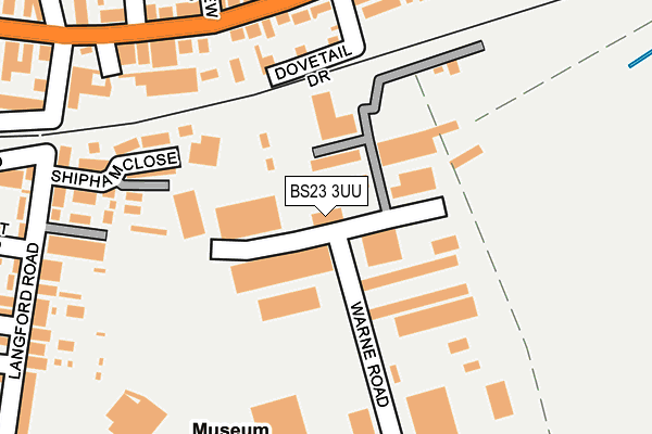 BS23 3UU map - OS OpenMap – Local (Ordnance Survey)