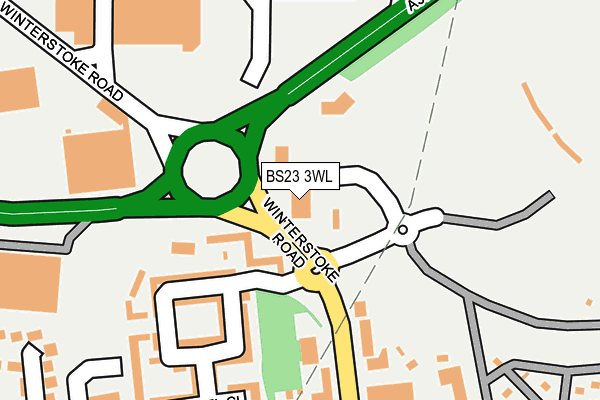 BS23 3WL map - OS OpenMap – Local (Ordnance Survey)