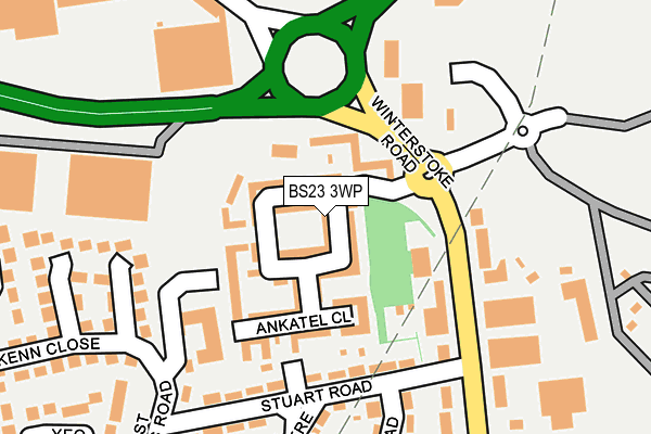 BS23 3WP map - OS OpenMap – Local (Ordnance Survey)