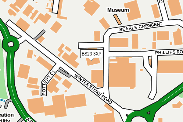 BS23 3XP map - OS OpenMap – Local (Ordnance Survey)