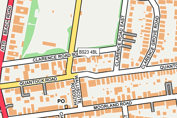 BS23 4BL map - OS OpenMap – Local (Ordnance Survey)