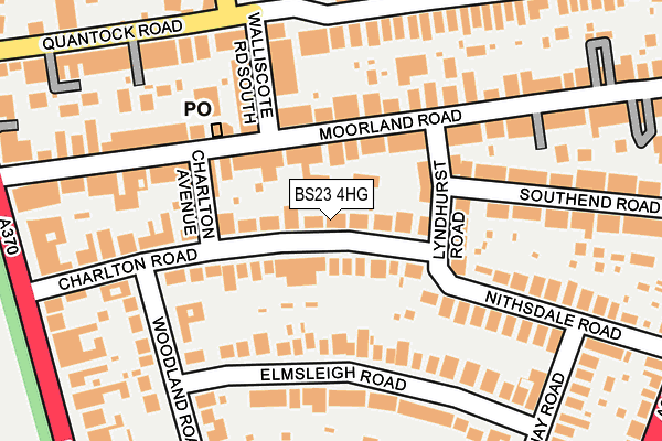 BS23 4HG map - OS OpenMap – Local (Ordnance Survey)